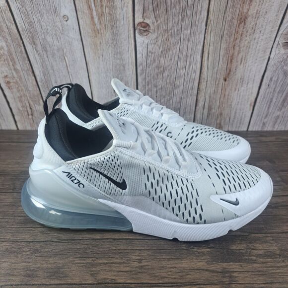 Nike Air Max 270 Running Shoes Women's Sz 11 White Black AH6789-100 (VGC) - Picture 3 of 8
